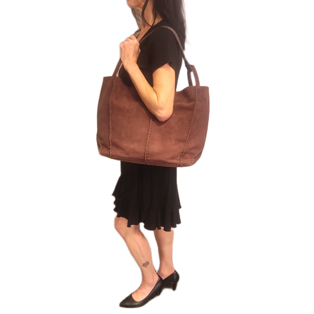 The Sak Los Feliz Large Tote Bag - Mahogany/Reddish-Brown - NWT - Picture 12 of 13